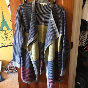 Striped CAbi Wrap Sweater